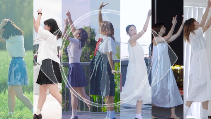 【ท่าเต้นดั้งเดิม】เจ็ดการเต้นรำต่อเนื่องของเพลงฤดูร้อน "ヨルシカ/n-buna" 【 Zhenfu Master Seven 】