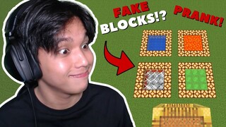 NA PRANK KO ULET ANG UTO-UTO KONG GIRLFRIEND! (FAKE BLOCKS PRANK) ft. WONDERPETS || MINECRAFT