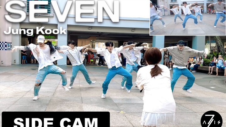 【Z轴舞团】路人视角看街头路演BTS田柾国solo出道曲Seven一镜到底翻跳