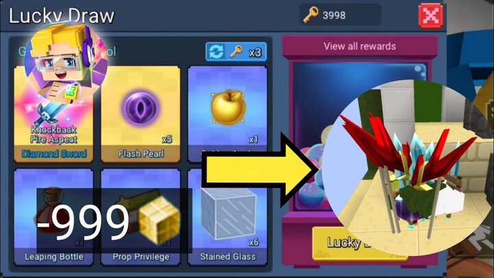 Duplicating Lucky Draw items in bedwars 😲😏 [Blockman Go Blocky Mods]