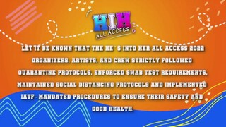 HIH ALL ACCESS CONCERT