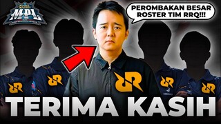 FAREWELL MASSAL!! ROSTER RRQ FIX DI-ROMBAK TOTAL😱🔥