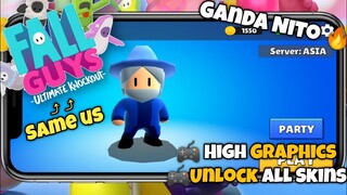 Download For Free STUMBLE GUYS on mobile | Unlock All Skins | Android Gameplay