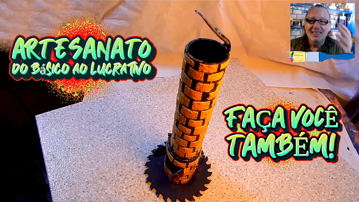 Incensário feito com PVC | Incense burner made from PVC