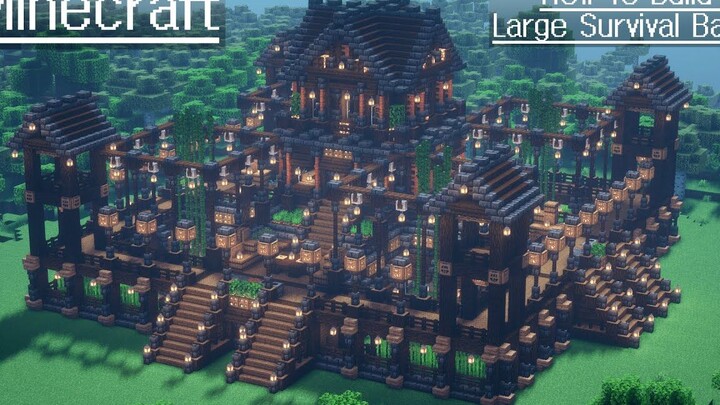 【Rainy Garden】Minecraft 建筑教程-如何建立大型生存基地（搬运）