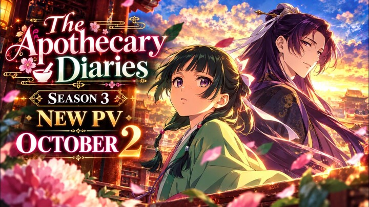 THE APOTHECARY DIARIES SEASON 3 — NEW PV! MAOMAO RETURNS OCTOBER 2!