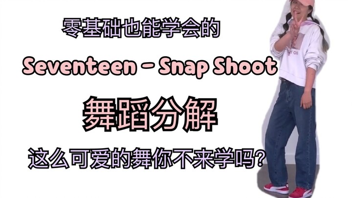 零基础也能学会的Seventeen - Snap Shoot舞蹈分解