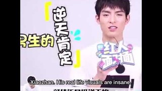 [ENGSUB] Xiao Zhan is real visual king of beauty🐰💜