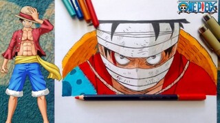 Menggambar Luffy 👒 [ One Piece ] Part 2 (Coloring)
