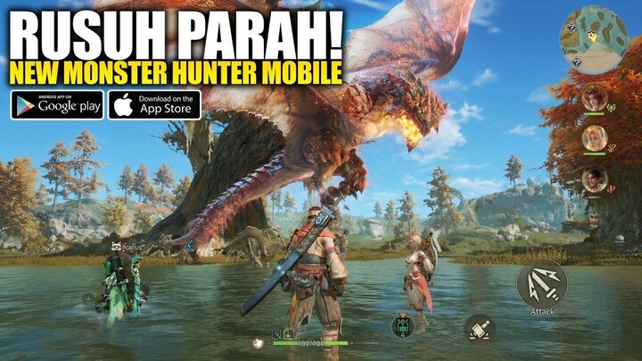 MONSTER HUNTER MOBILE TERBARU RUSUH TAPI SERU! - MONSTER HUNTER OUTLANDERS (M