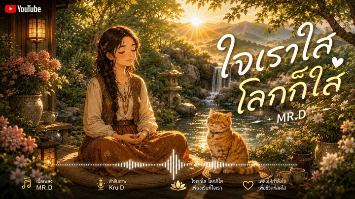 เพลงใจเราใส โลกก็ใส  / เพลงธรรมะฟังสบาย เติมใจให้สงบและเป็นสุข | MR.D