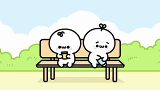 Ni, this ice cream, hey~ you take half and I take half