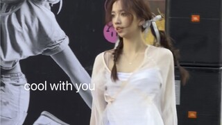 Lin Daiyu pulls out the weeping willow cool with you-newjeans hanni