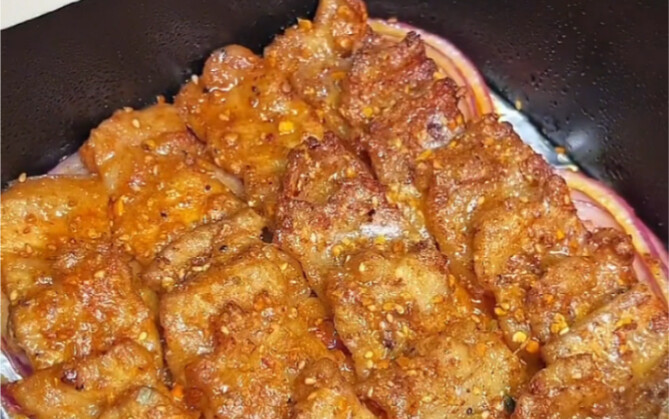 "If you have an air fryer, this is probably the best way to cook pork belly! It smells amazing!"