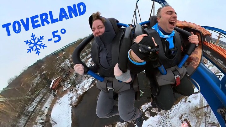 A magical theme park in the Netherlands, covered in snow! (Absolutely Freezing...) [Vlog]