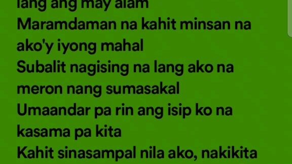 panaginip lyrics