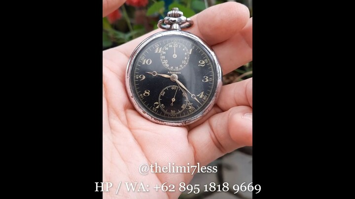 Jam kantong Seikosha automatic chronograph bom timer world war II Japanese military
