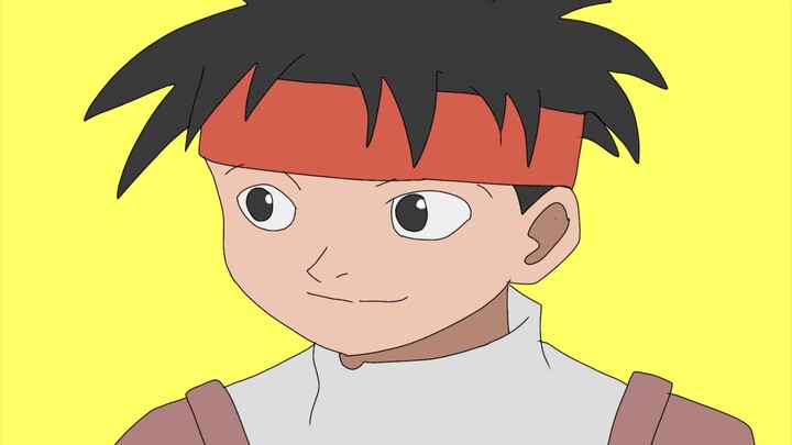 Gambarin npc temennya yg npc kemaren dengan bandana merah nya