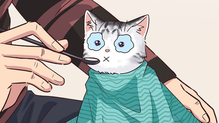 Cách cho mèo ăn này làm tôi nhớ ngay đến hồi mình còn nhỏ.