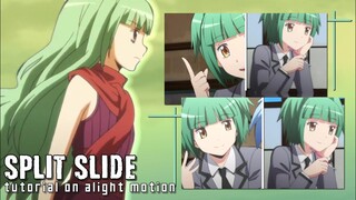 split slide transition tutorial - alight motion [amv]