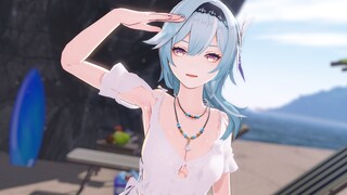 [Genshin Impact MMD] Yula: Apakah kamu akan pergi ke pantai bersamaku~ Black Mamba