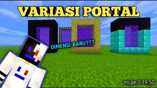 TUTORIAL MEMBUAT PORTAL DARI BLOCK APA SAJA DAN BERVARIASI - MCPE 1.18 - 1.19