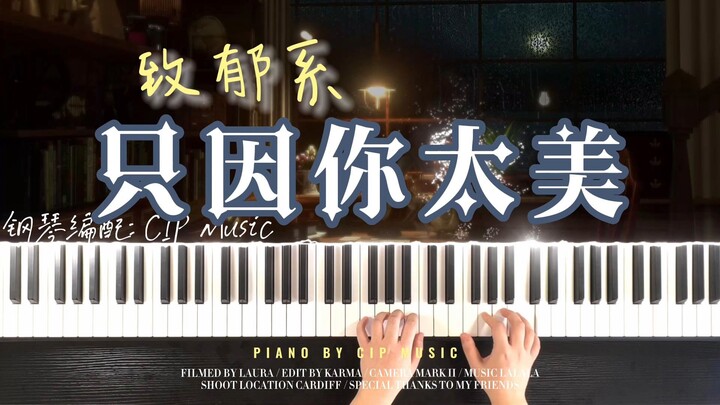 【Thảm ảm】Phiên bản piano phong cách phim Hàn u buồn, mỹ lệ: “Chỉ Vì Em Quá Xinh Đẹp”