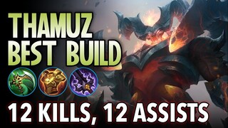 UNKILLABLE KING | THAMUZ BEST BUILD MLBB