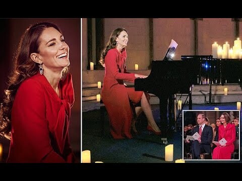 Kate delights fans with surprise piano performance at community carol service