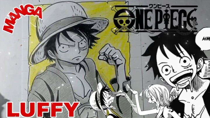menggambar luffy dafri anime one piece