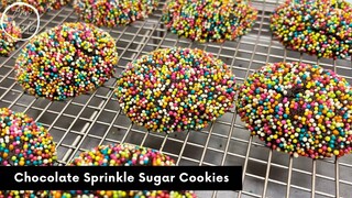 ช้อคโกแลต สปริงเคิล คุ้กกี้ Chocolate Sprinkle Sugar Cookies | AnnMade