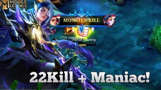 22 KILL + MANIAC! Lesley GILA di Late Game!!🥶