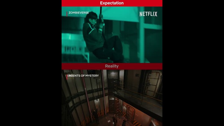 Expectation vs Reality - escaping cable ties & climbing ropes  #Dex #AgentsOfMystery #Netflix