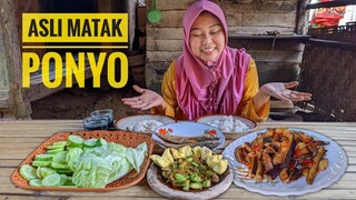 Enak Banget !! Sambel Terong Campur Kentang, Sambel PETE Pedas, Lalapan Mentah, Masak di Desa