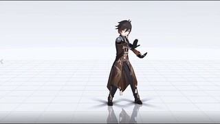 【Genshin Impact MMD】触摸天空【Little Zhongli】