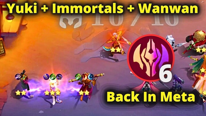 YUKI 3 + IMMORTALS + WANWAN BACK INTO META NEW UPDATE | MLBB MAGIC CHESS BEST SYNERGY COMBO TERKUAT