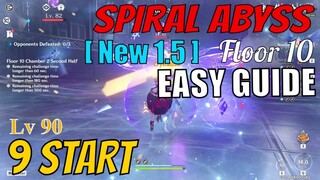 [ New 1.5 ] Spiral Abyss Floor 10 Genshin Impact - EASY GUIDE