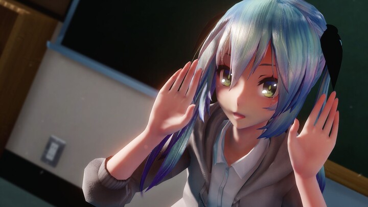 【MMD 1080p/60fps】 Miku menari tarian sekretaris di ruang kelas yang kosong setelah liburan sekolah--