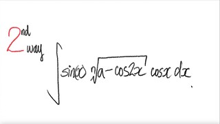 2nd way: trig integral  ∫sin(x) (a-cos(2x))^1/n cos(x) dx