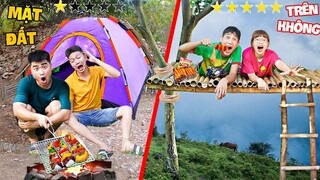 Hà Sam Thử Thách Cắm Trại Trên Không Và Cắm Trại Mặt Đất - Cắm Trại 5 Sao Với Cắm Trại 1 Sao