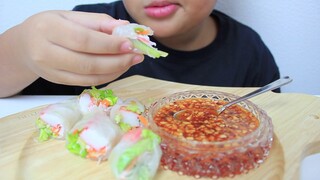 ASMR ปอเปี๊ยะสด