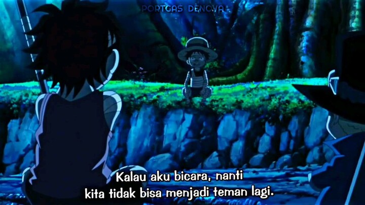 sabo mengingat masa kecil luffy yg cengeng 🥺🥺 #monkeyDluffy #sabo