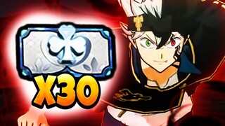 30 FREE TICKETS ON LOGIN? HALF-ANNIVERSARY IS THE BEST TIME TO PLAY! | Black Clover Mobile