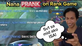 Prank on mythic rank | nana prank on high rank |MLBB @CHoOxTV