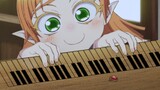 Bibi baru saja bermain piano~