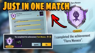 How to Complete Flora Menace Achievement Easy | PUBG MOBILE 1.6 NEW