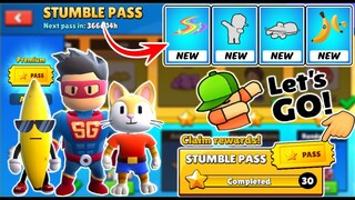 BORONG STUMBLE PASS TERBARU DI BETA SERVER 0.40 MAX! ADA 3 SKIN BARU DAN EMOTE BARU - Stumble Guys