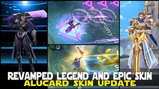 REVAMPED OBSIDIAN BLADE AND LIGHTBORN STRIKER ALUCARD LEGEND AND EPIC SKINS REWORK EFFECTS MLBB NEWS