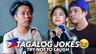 TAGALOG JOKES With EMPOY (Try Not To Laugh!!) | Ranz and Niana