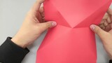 A cool paper boat that can be folded out of a piece of paper